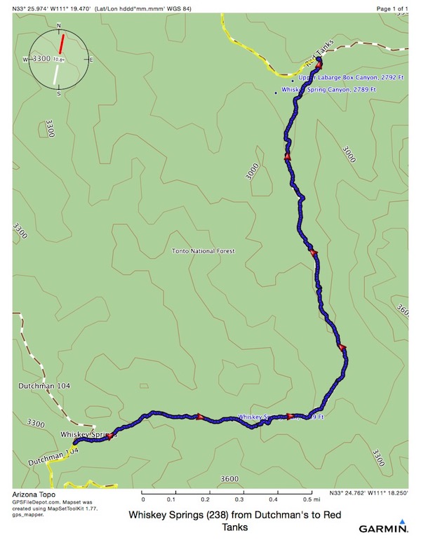 Whiskey Springs map